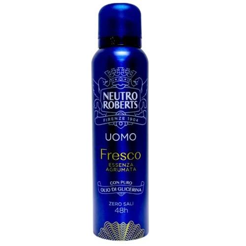 Дезодорант-спрей чоловічий Neutro Roberts Uomo Fresco, 150 мл